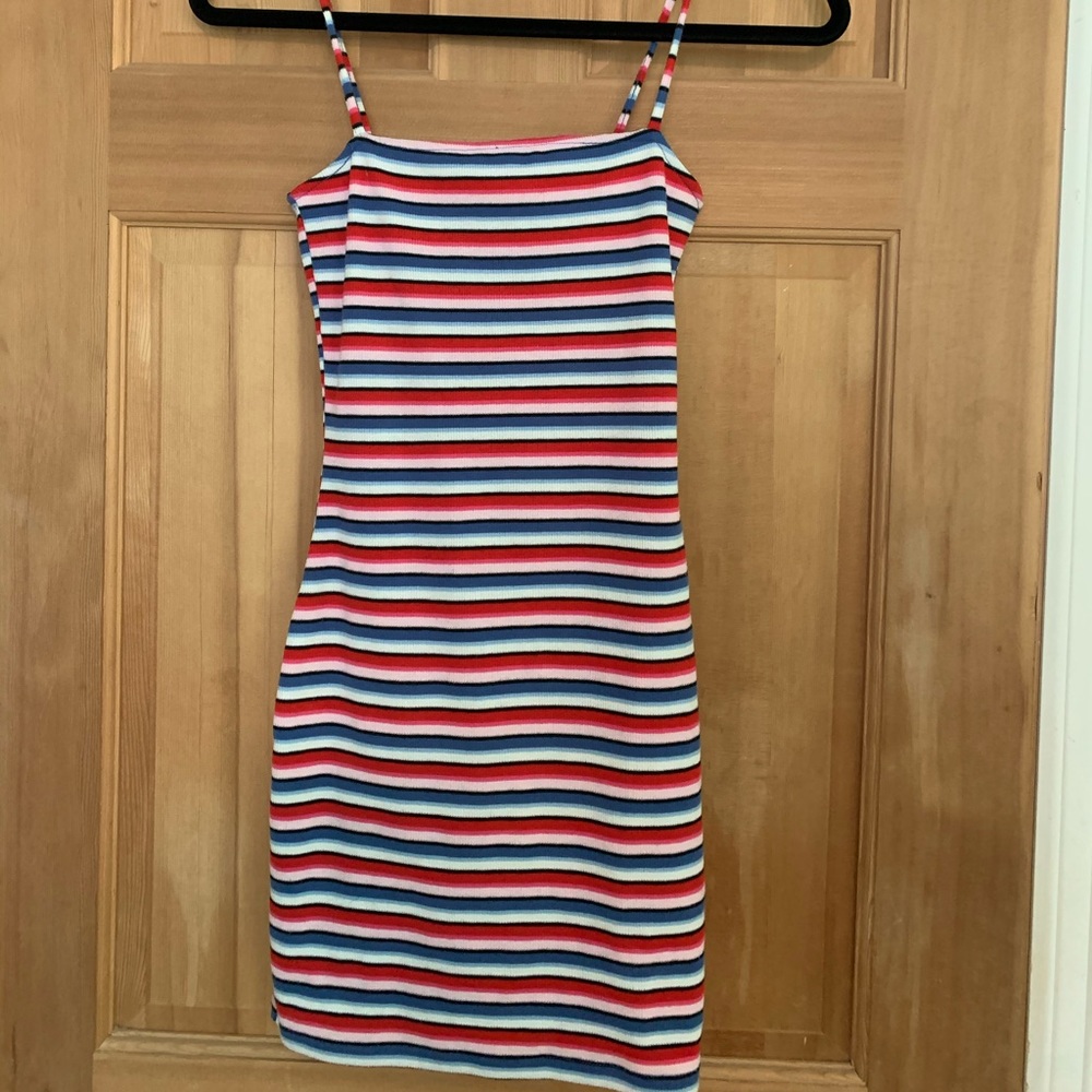 H&M casual bodycon striped dress